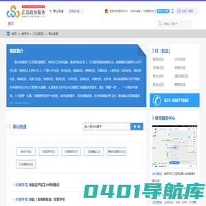 泰山街道政务服务网