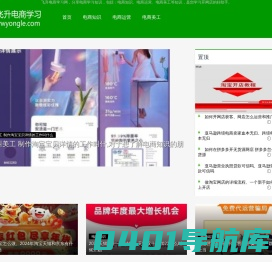 飞升电商学习网—分享电商知识、电商运营等知识「轻松开网店」