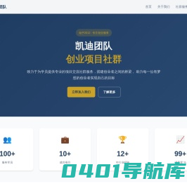 凯迪团队-创建于2012年8月的网络创业社区