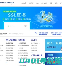 华测电子认证有限责任公司（河南省数字证书认证中心）