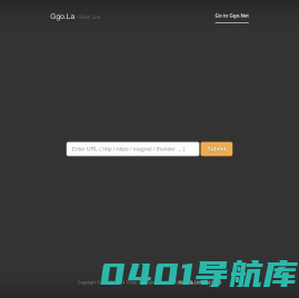 短网址 - 短链接 - 链接加密 - Ggo.la